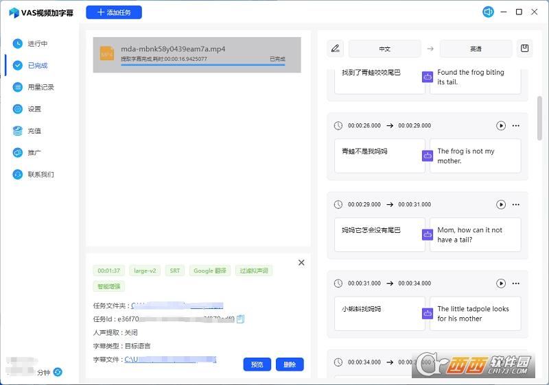 VAS视频加字幕,字幕,AI.